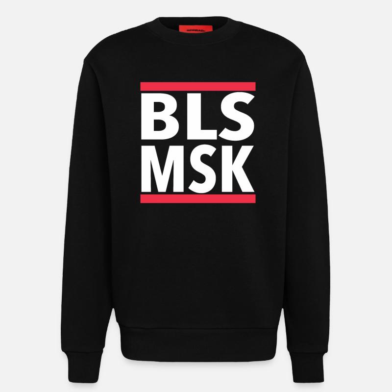 BLSMSK - Sweatshirt - made by SPREAD  - SOLID BLACK