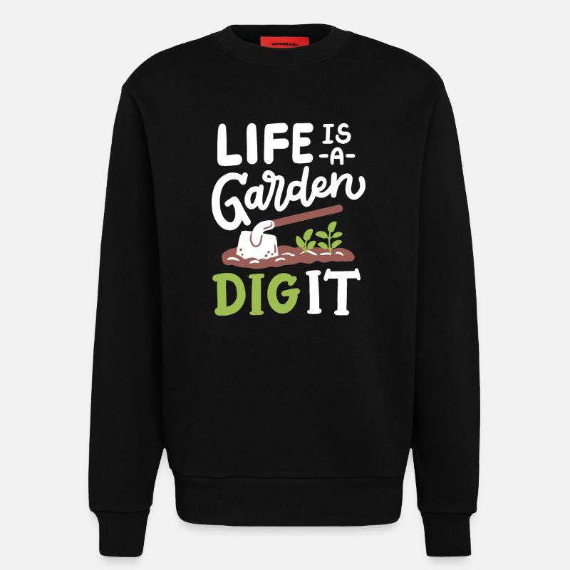 Garten Gartenarbeit - Sweatshirt - made by SPREAD  - SOLID BLACK