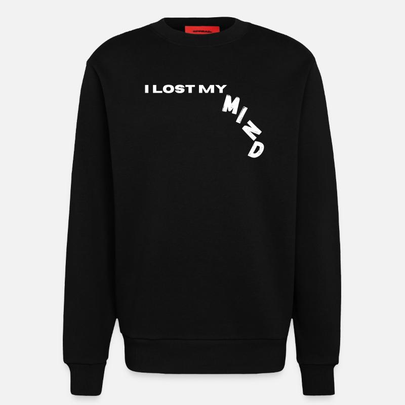 I Lost My Mind - Sweatshirt - made by SPREAD  - SOLID BLACK