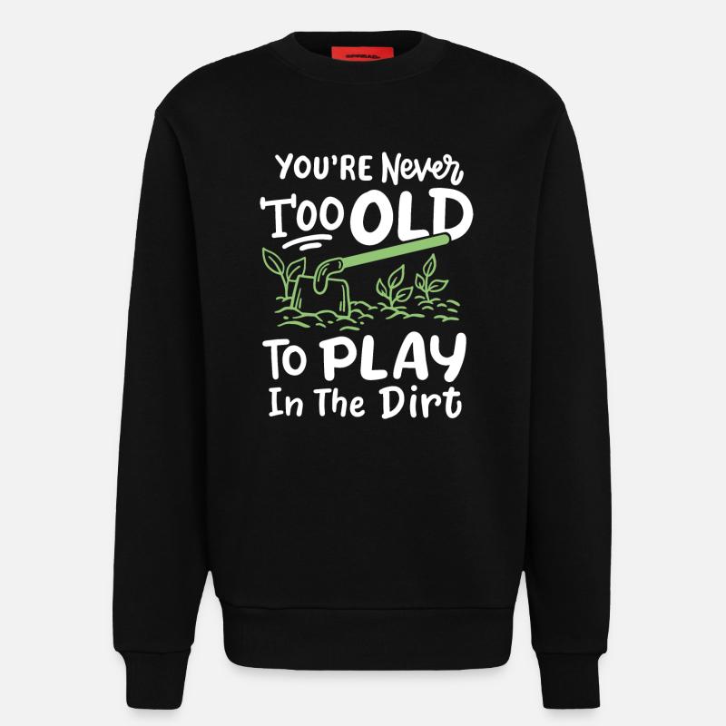 Gartenarbeit Hacken Gärtner - Sweatshirt - made by SPREAD  - SOLID BLACK