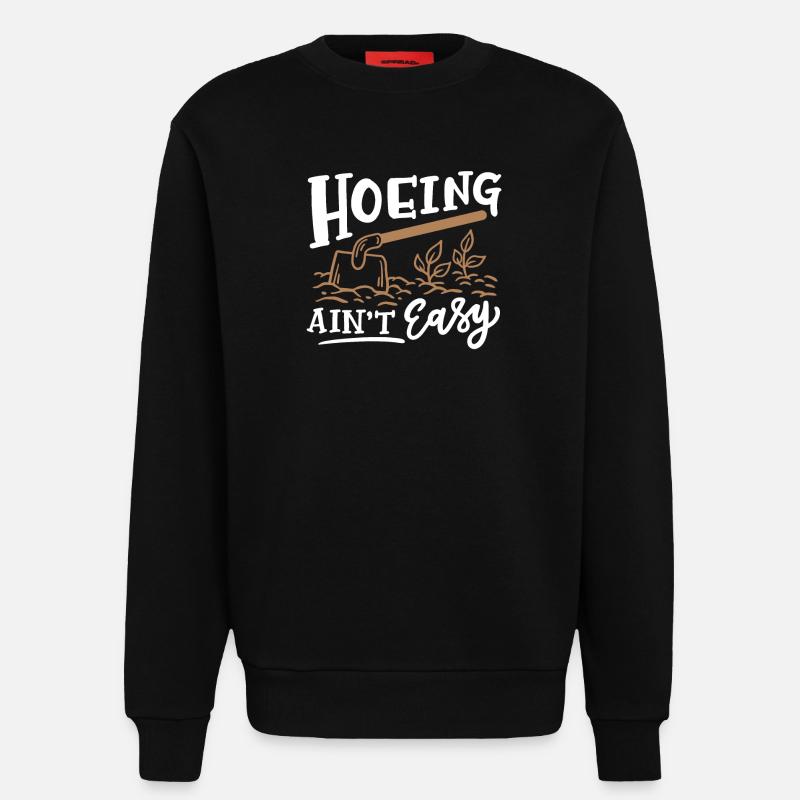 Hacken Gartenarbeit - Sweatshirt - made by SPREAD  - SOLID BLACK