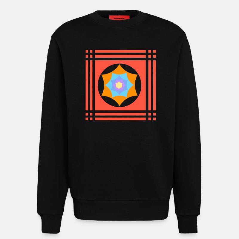 Farbenspiele mit Stern - Sweatshirt - made by SPREAD  - SOLID BLACK