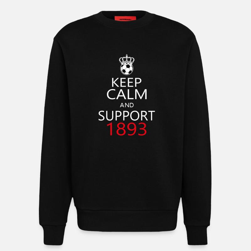 Support 1893 - Sweatshirt - made by SPREAD  - SOLID BLACK