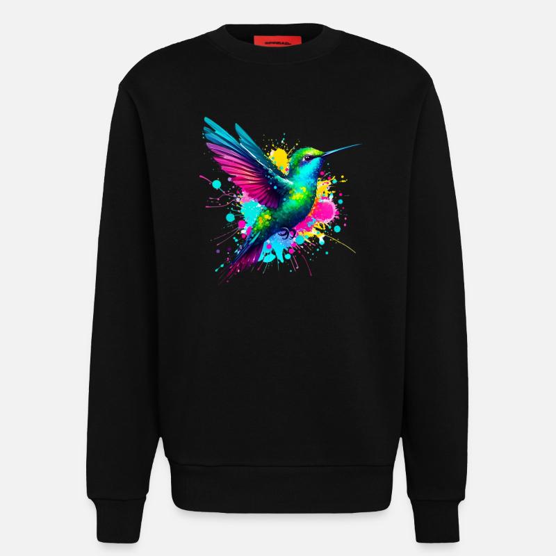 Kolibri - Sweatshirt - made by SPREAD  - SOLID BLACK