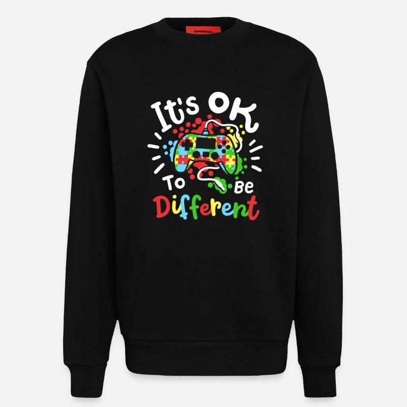 Autismus Bewusstsein - Sweatshirt - made by SPREAD  - SOLID BLACK