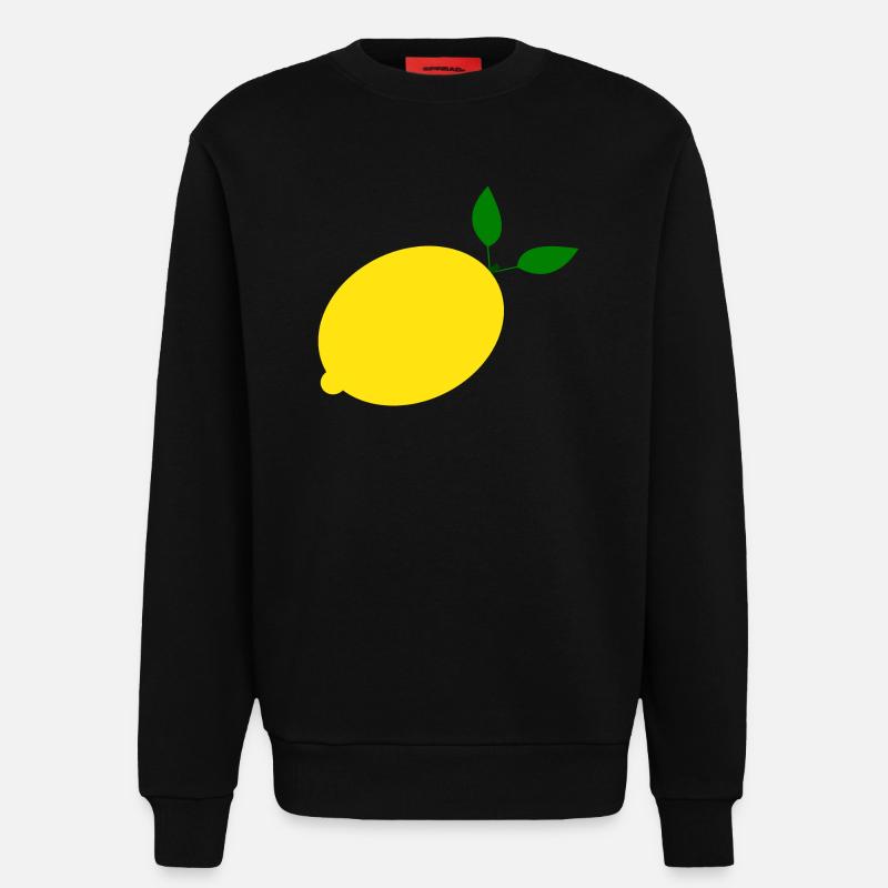 Zitrone Limone Limette - Sweatshirt - made by SPREAD  - SOLID BLACK