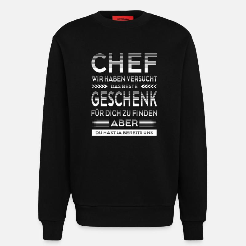 Chef Abschied Geschenke Abschiedsgeschenk - Sweatshirt - made by SPREAD - SOLID BLACK
