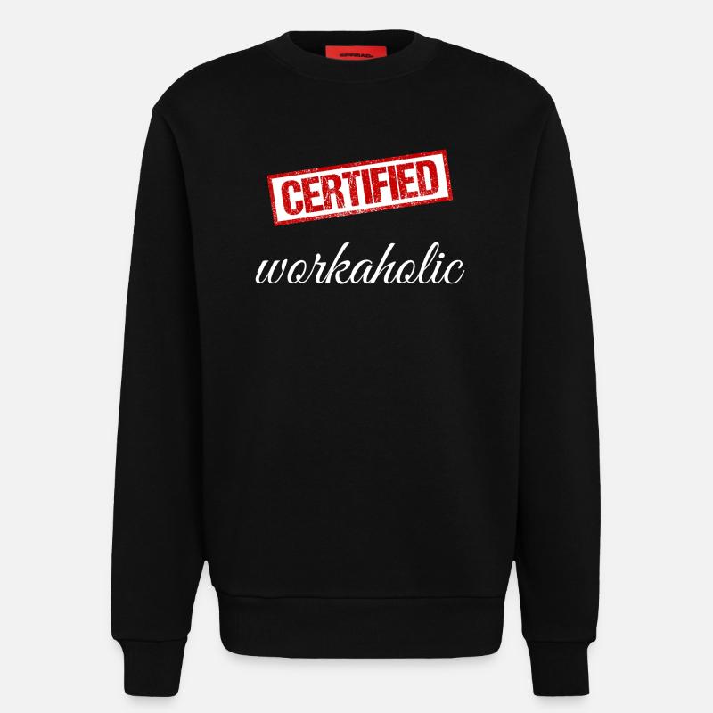 Bourreau de travail - Sweat bio décontracté fabriqué en UE - SOLID BLACK