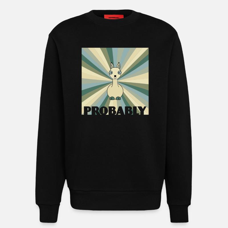 Alpaka - Sweatshirt - made by SPREAD - SOLID BLACK