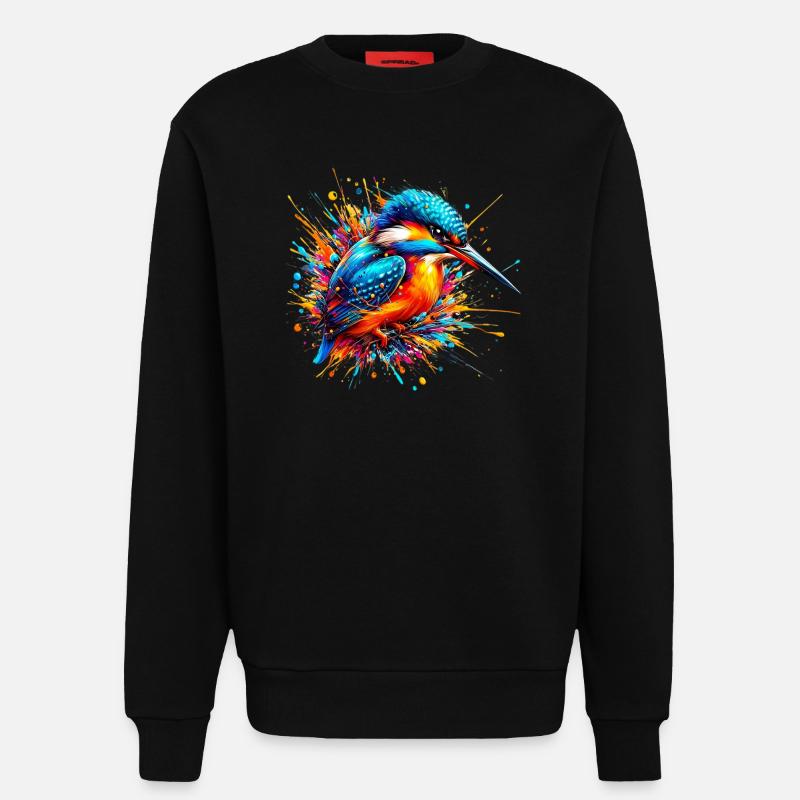 Eisvogel - Sweatshirt - made by SPREAD - SOLID BLACK