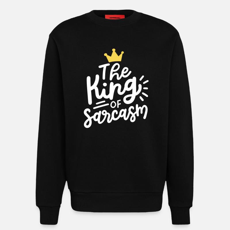 Sarkasmus sarkastisch - Sweatshirt - made by SPREAD - SOLID BLACK