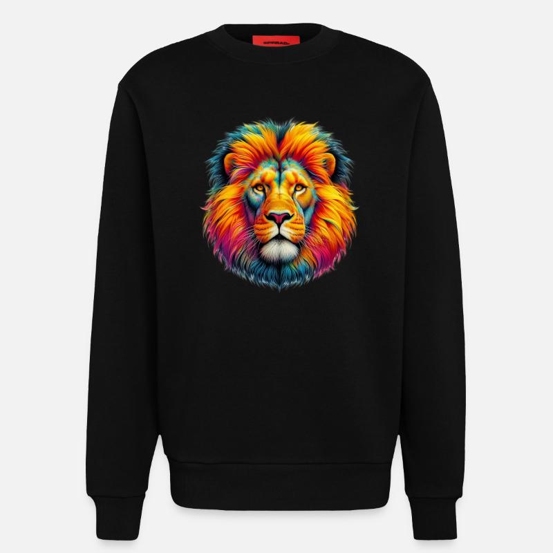 Löwe - Sweatshirt - made by SPREAD  - SOLID BLACK