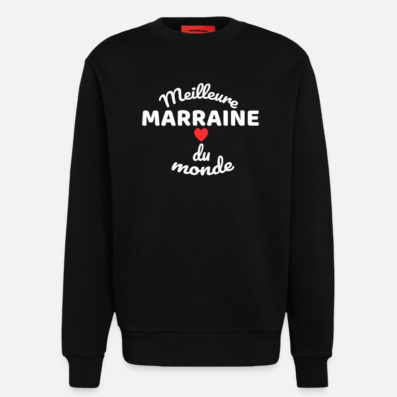 Mutter Patin der Welt Illustration - Sweatshirt - made by SPREAD  - SOLID BLACK