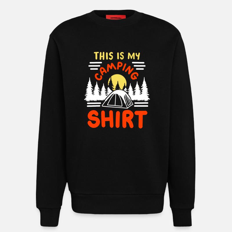 Camping Camper - Sweatshirt - made by SPREAD - SOLID BLACK