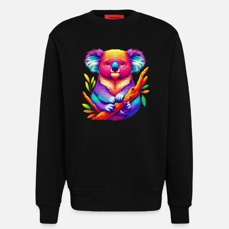Koala - Sweatshirt - made by SPREAD - SOLID BLACK