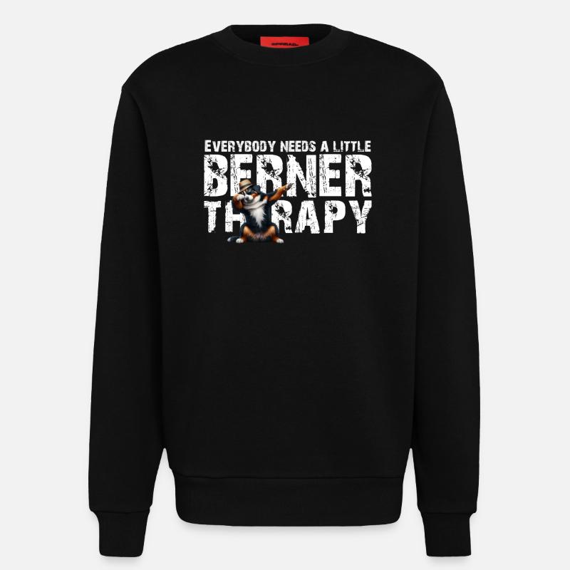 Berner Sennenhund - Sweatshirt - made by SPREAD  - SOLID BLACK