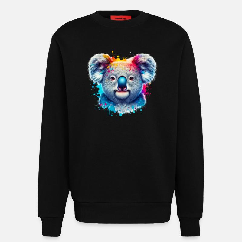 Koala - Sweat bio décontracté fabriqué en UE - SOLID BLACK