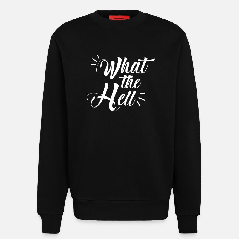 C’est quoi ça - Sweat bio décontracté fabriqué en UE - SOLID BLACK