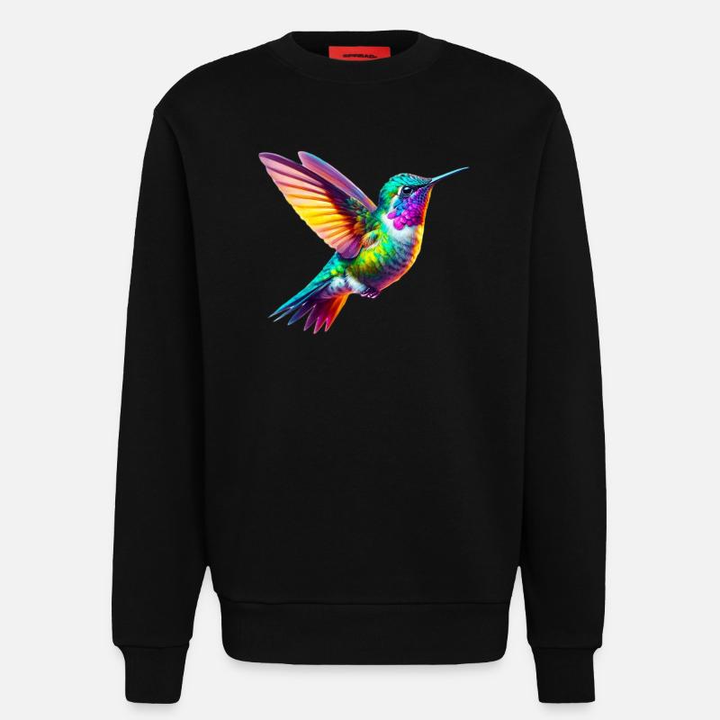 Kolibri - Sweatshirt - made by SPREAD  - SOLID BLACK