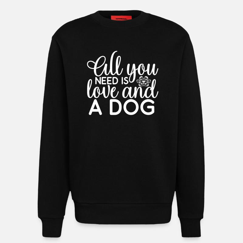 Allyouneed - Sweatshirt - made by SPREAD  - SOLID BLACK