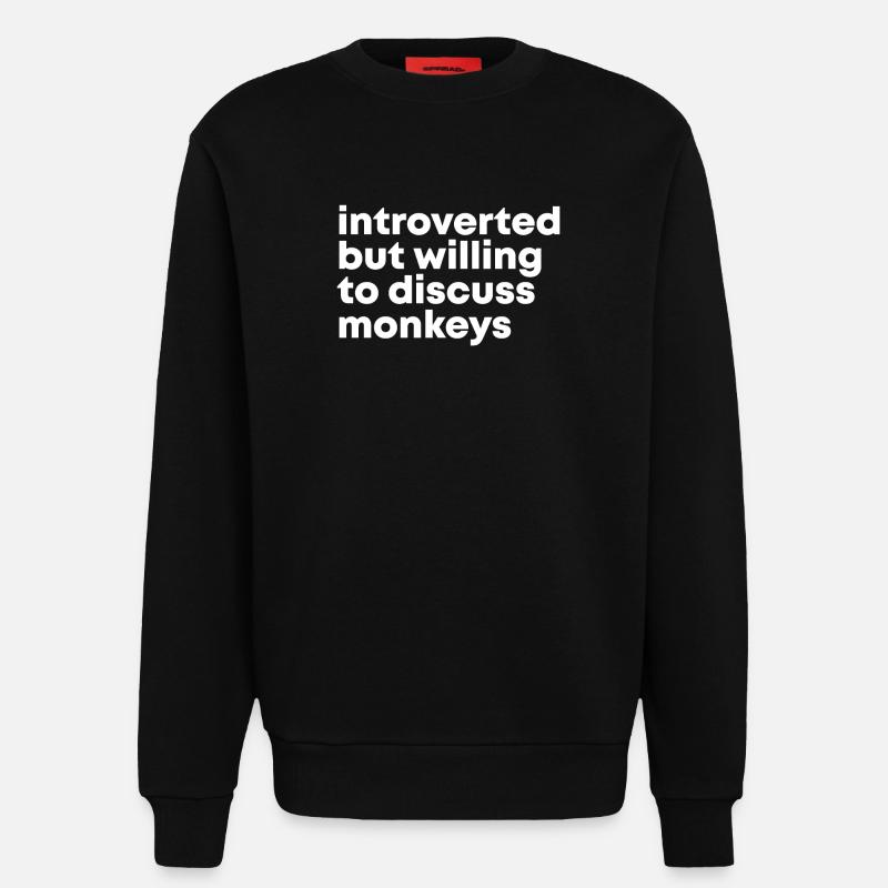 Monkey Monkey Monkey - Sweatshirt - made by SPREAD  - SOLID BLACK