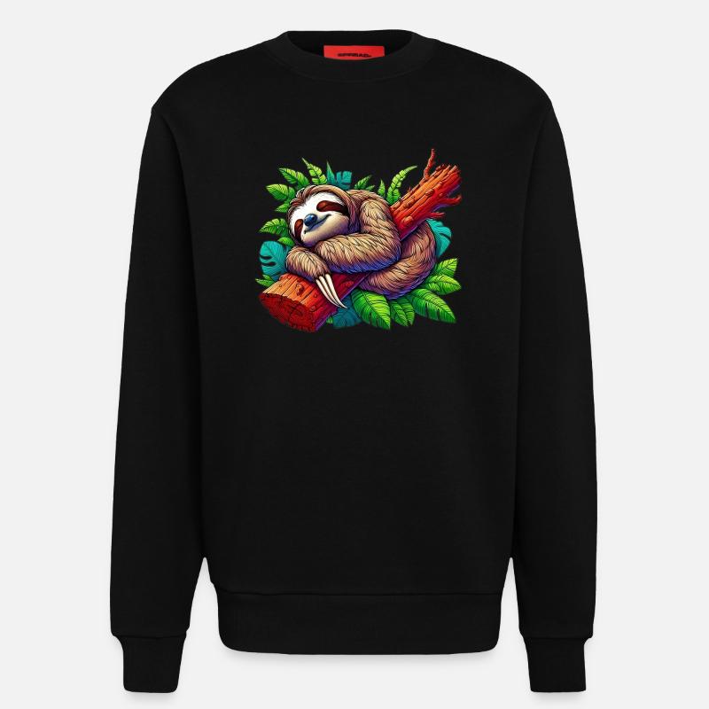 Faultier - Sweatshirt - made by SPREAD  - SOLID BLACK