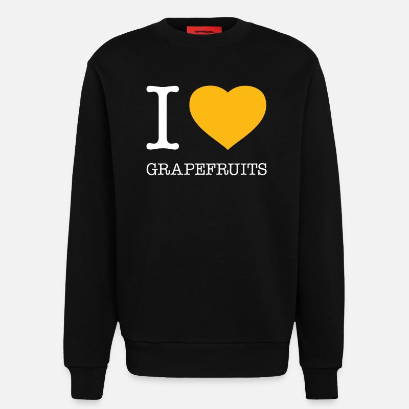 J’ADORE LES PAMPLEMOUSSES - Sweat bio décontracté fabriqué en UE - SOLID BLACK