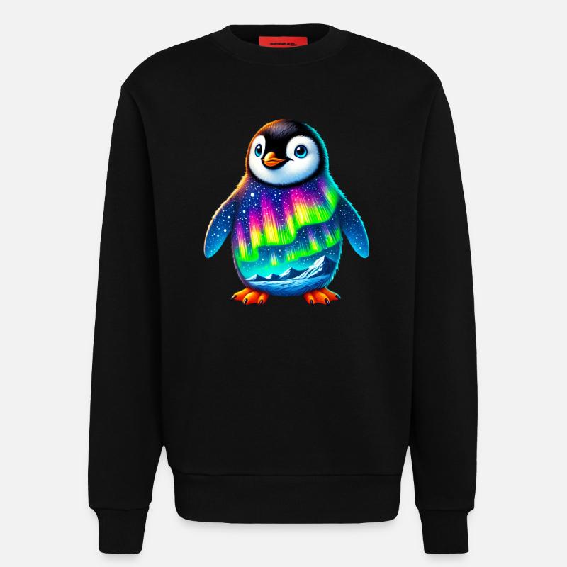 Pingouin - Sweat bio décontracté fabriqué en UE - SOLID BLACK