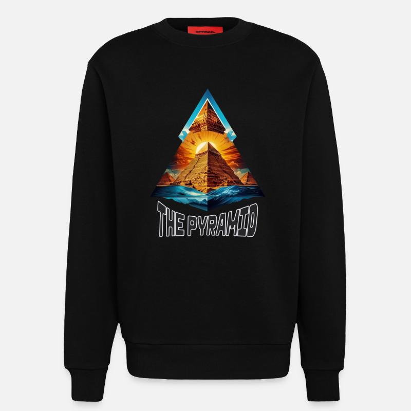 Die Pyramide - Sweatshirt - made by SPREAD  - SOLID BLACK