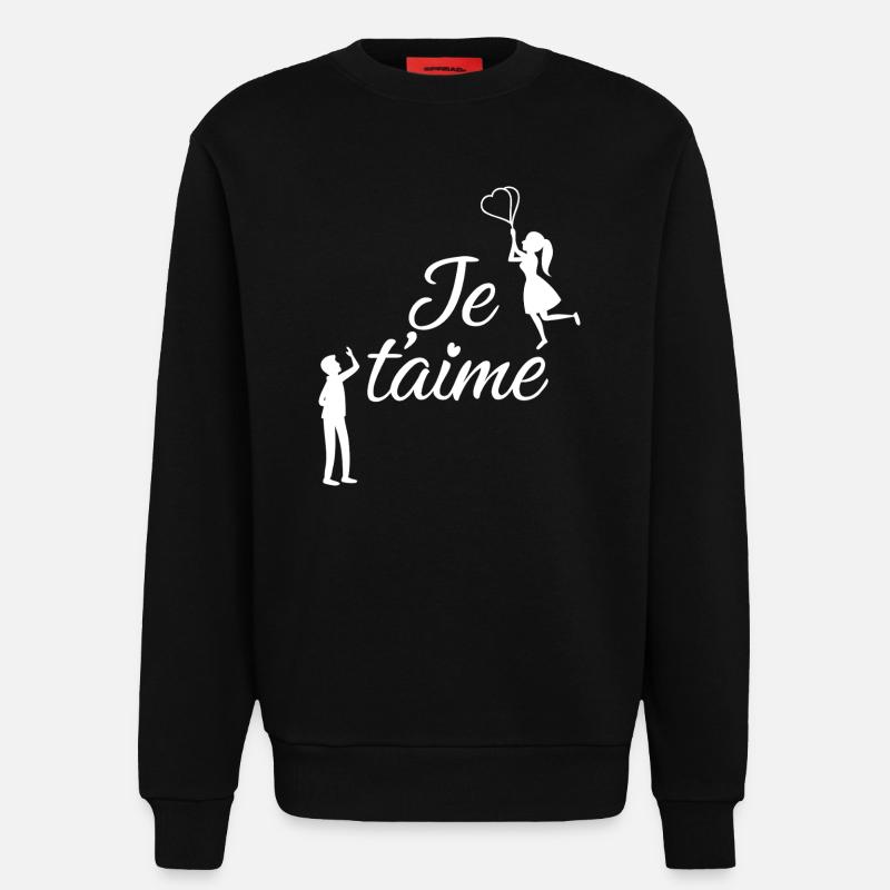 Ich liebe dich - Sweatshirt - made by SPREAD - SOLID BLACK