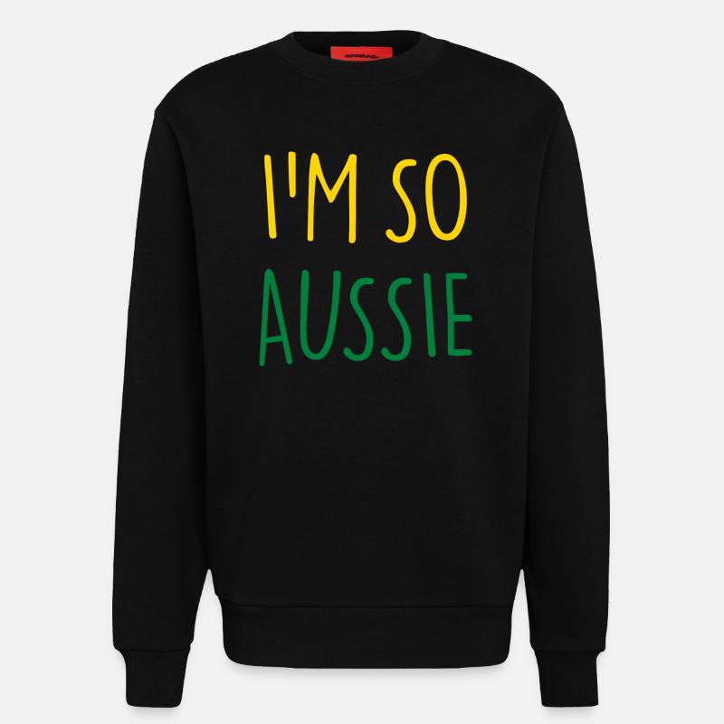 I'M SO AUSSIE Australisch Australien - Sweatshirt - made by SPREAD  - SOLID BLACK