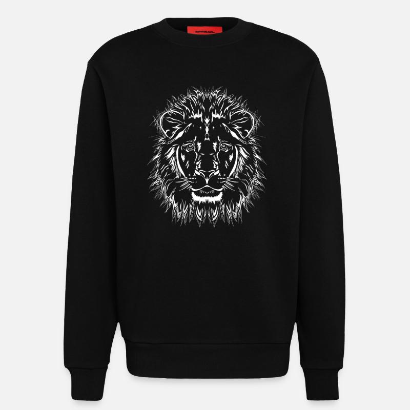 Löwe - Sweatshirt - made by SPREAD  - SOLID BLACK