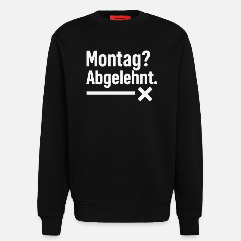 A visual foray - Sweatshirt - made by SPREAD  - SOLID BLACK