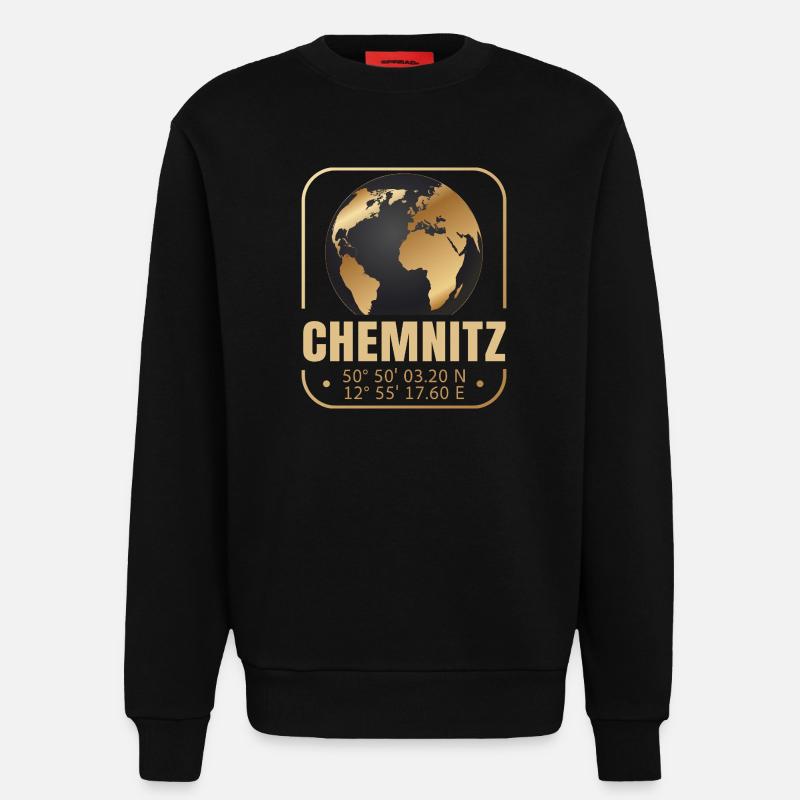 Chemnitz - Sweatshirt - made by SPREAD  - SOLID BLACK