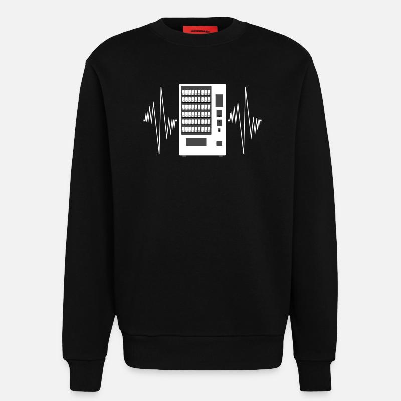 Snack Vending Machine Touchscreen Pulse - Sweatshirt - made by SPREAD  - SOLID BLACK