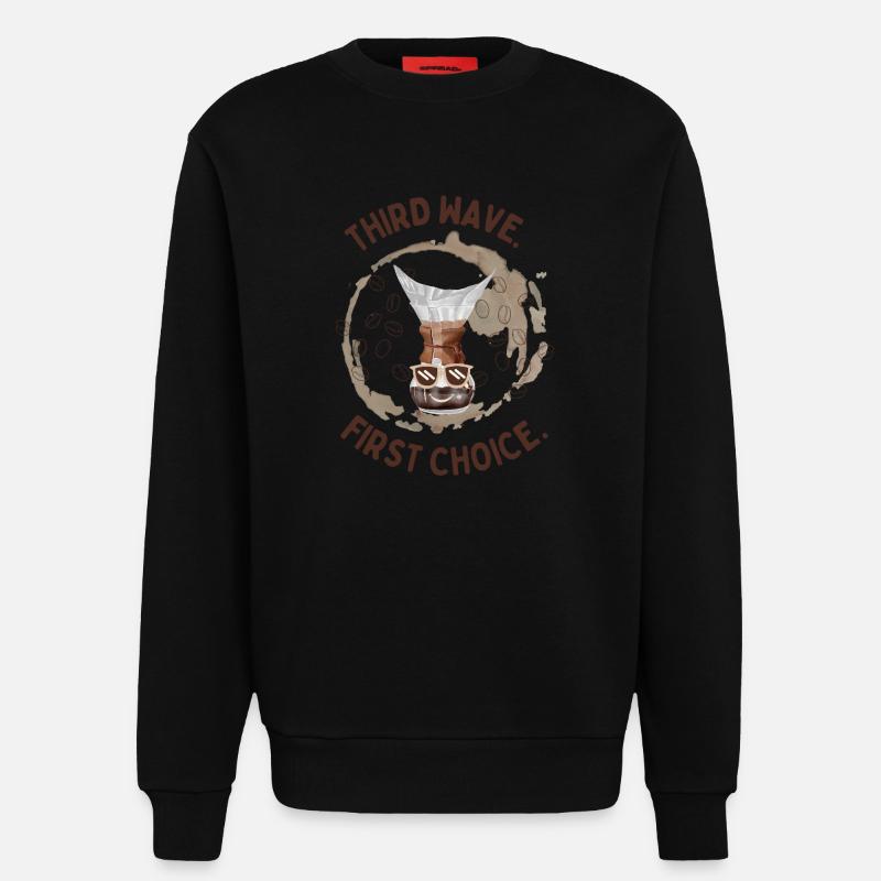 Third Wave Coffee – First Choice Design - Sweatshirt - made by SPREAD  - SOLID BLACK