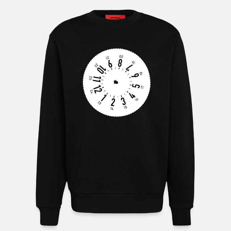 Fahrtenschreiber 24/7 - Sweatshirt - made by SPREAD  - SOLID BLACK