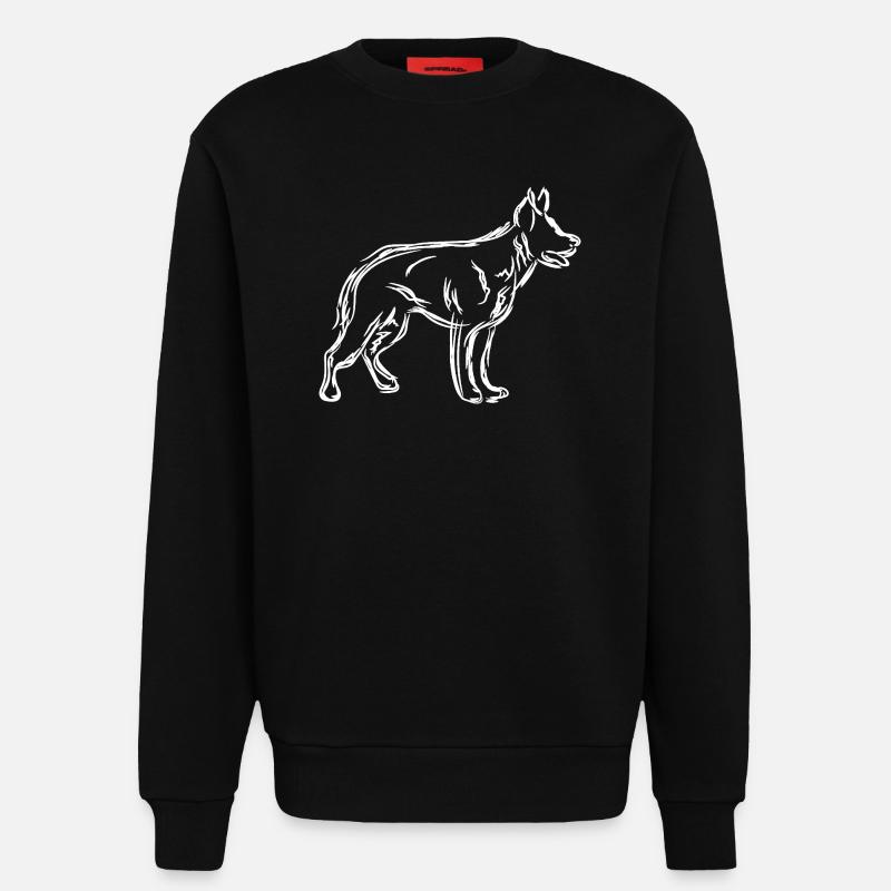 Schäferhund - Sweatshirt - made by SPREAD  - SOLID BLACK