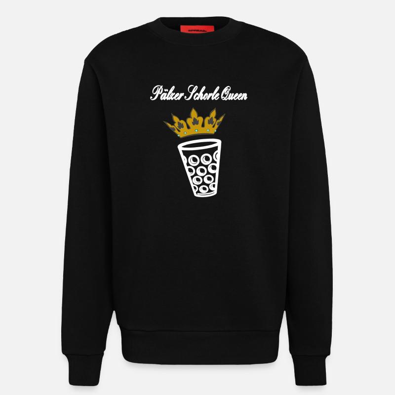 Pälzer Schorle Queen - Sweatshirt - made by SPREAD - SOLID BLACK