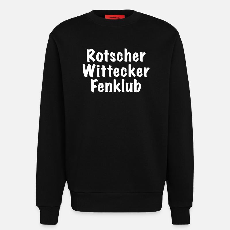 Rotscher Wittecker Fenklub - Sweatshirt - made by SPREAD - SOLID BLACK