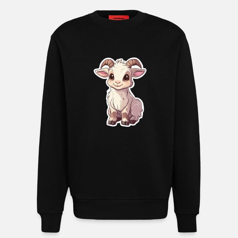 Ziege - Sweatshirt - made by SPREAD  - SOLID BLACK