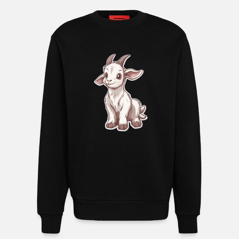Ziege - Sweatshirt - made by SPREAD  - SOLID BLACK