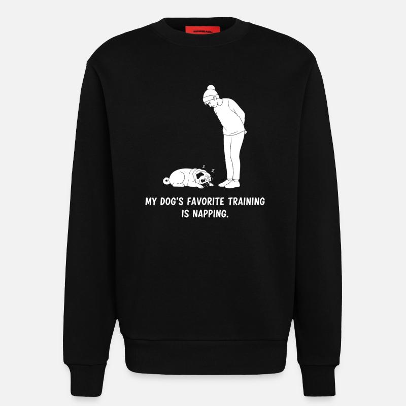 Hundetraining Nickerchen - Sweatshirt - made by SPREAD  - SOLID BLACK