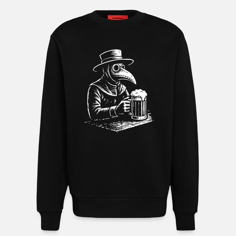Pestdoktor Cheers Design - Sweatshirt - made by SPREAD  - SOLID BLACK