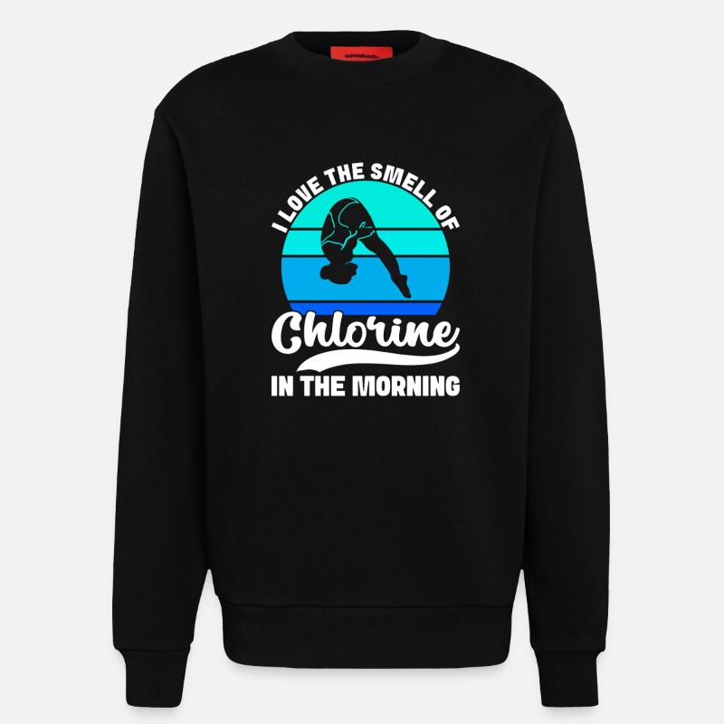 Kunstspringen Turmspringer Sprungbrett - Sweatshirt - made by SPREAD  - SOLID BLACK