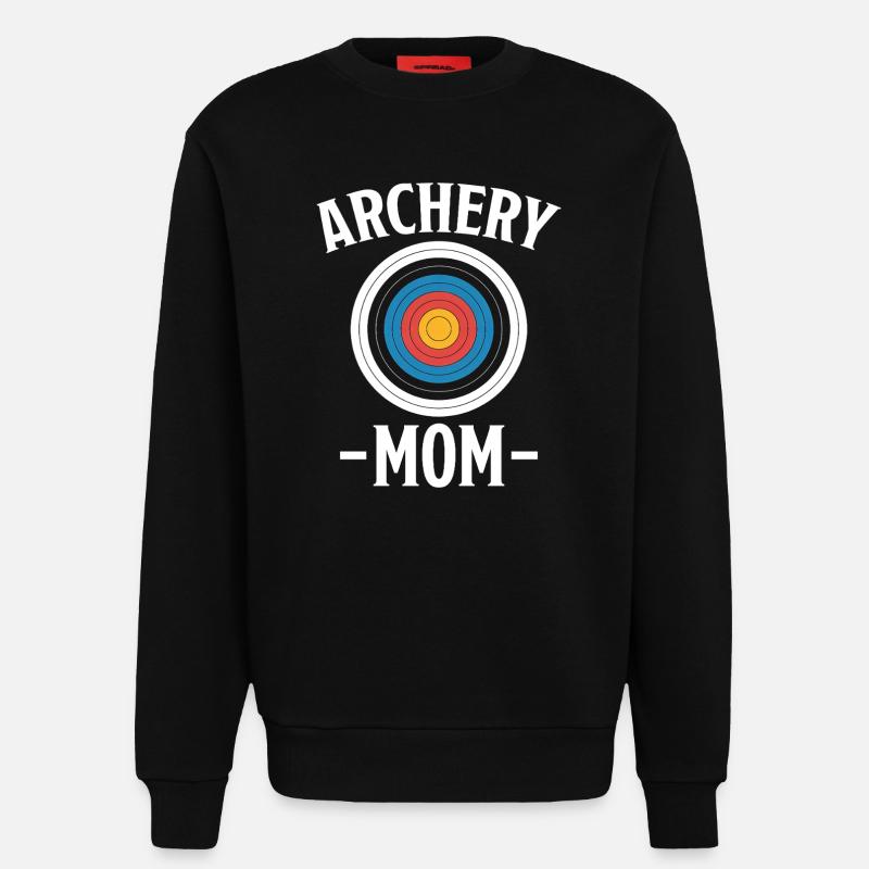 Bogenschießen Spruch Mutter Bogenschießen Geschenk - Sweatshirt - made by SPREAD - SOLID BLACK