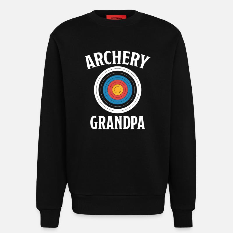 Bogenschießen Spruch Opa Bogenschießen Geschenk - Sweatshirt - made by SPREAD  - SOLID BLACK