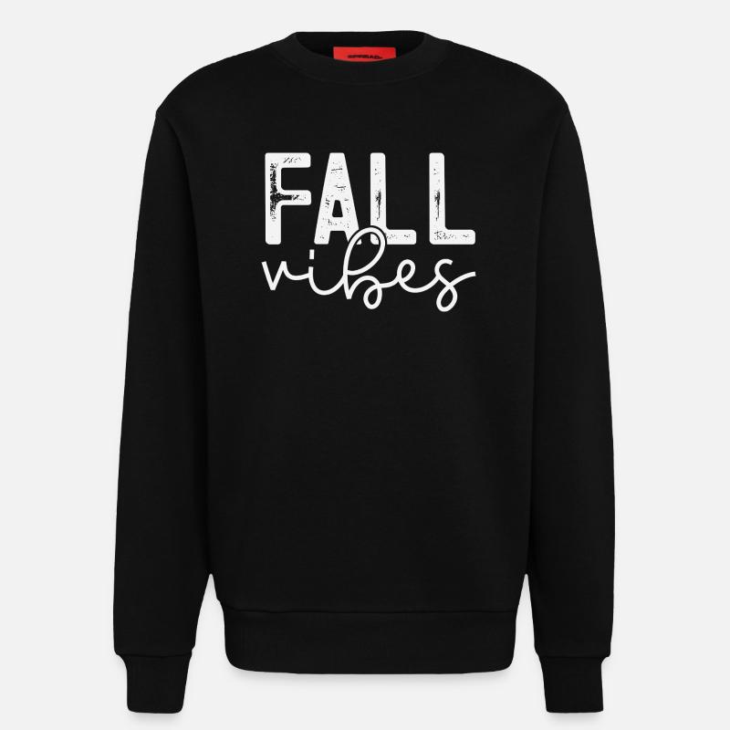 Fall Vibes Snake Pattern Design - Sweatshirt - made by SPREAD  - SOLID BLACK