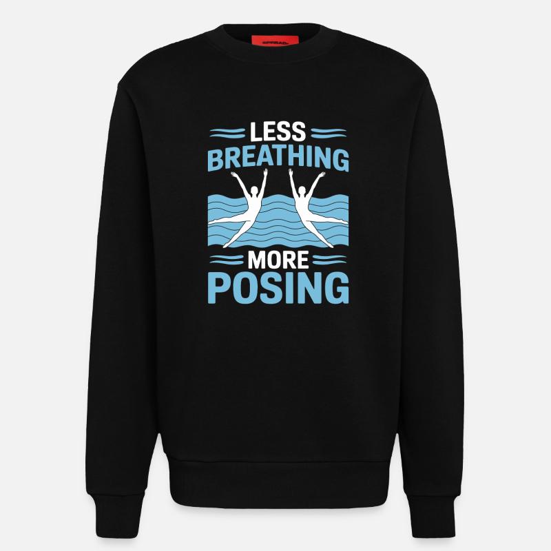Synchronschwimmen Kunstschwimmen Wassersport - Sweatshirt - made by SPREAD - SOLID BLACK