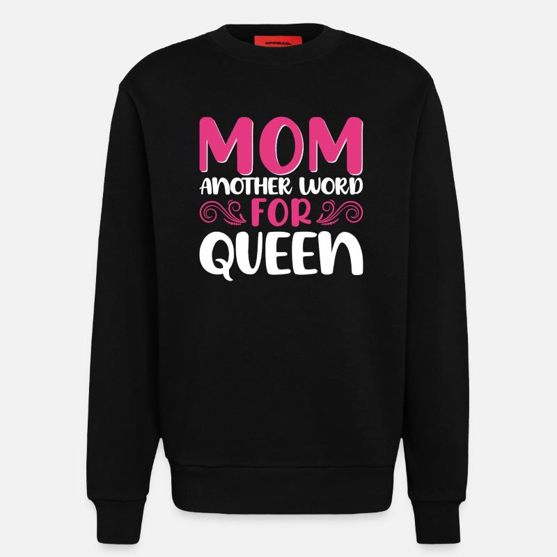 Mutter Königin Spruch Design - Sweatshirt - made by SPREAD  - SOLID BLACK